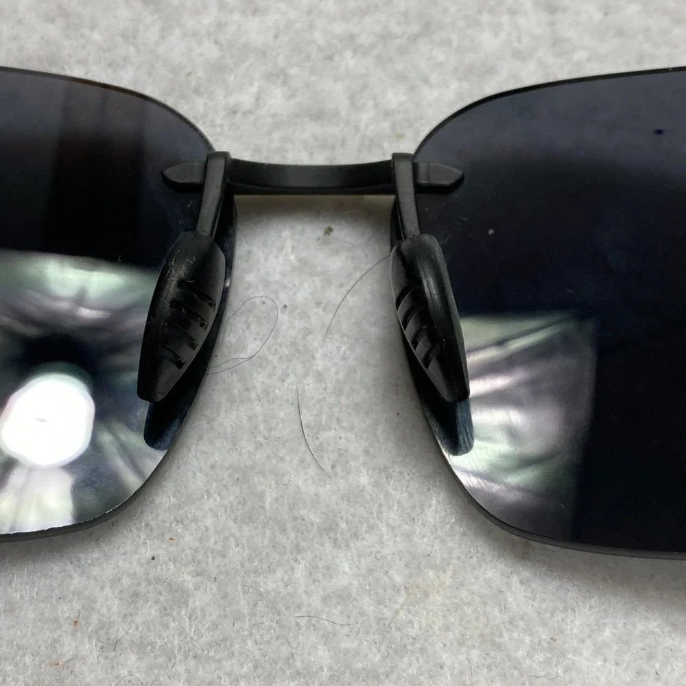 Shady Rays Huron HU-1LX SR Pro Sunglasses Mens OS Black Polarized Rimless